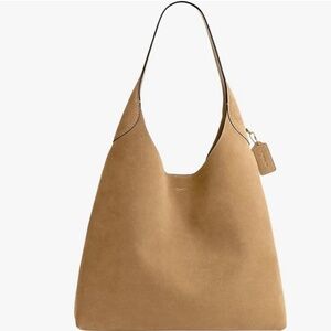 Sand Suede Coach 39 Brooklyn Shoulder Bag NWT